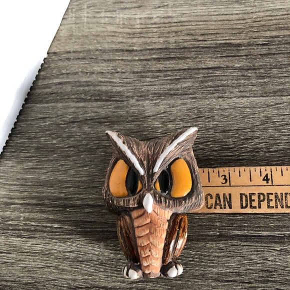Vtg Owl Figurine Handmade in Uruguay - Picture 8 of 9